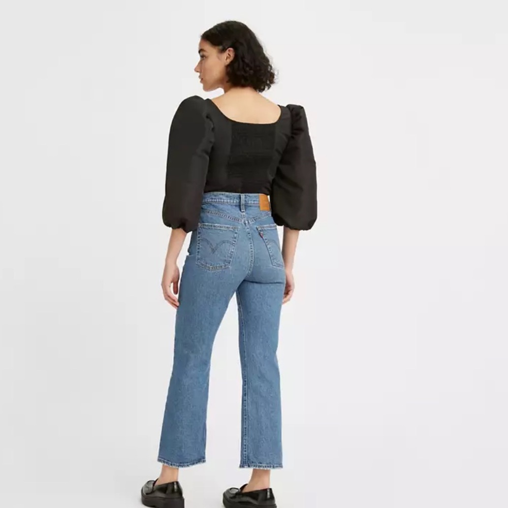 Levi’s cropped boot ribcage jeans